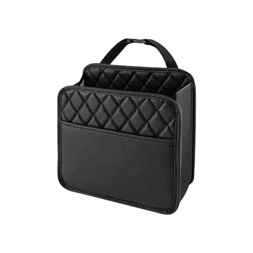 Multifunctional Car Seat Storage Bag Leather Auto Organizer Garbage Ba