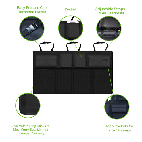 Foldable Car Back Seat Storage Organizer